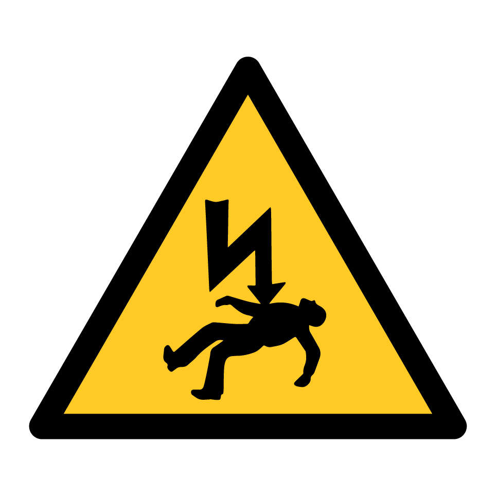 Avertissement risque de choc électrique
