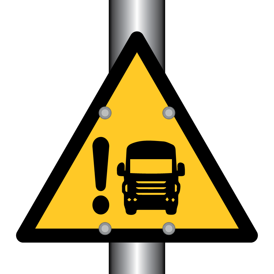 Avertissement angle mort de camion