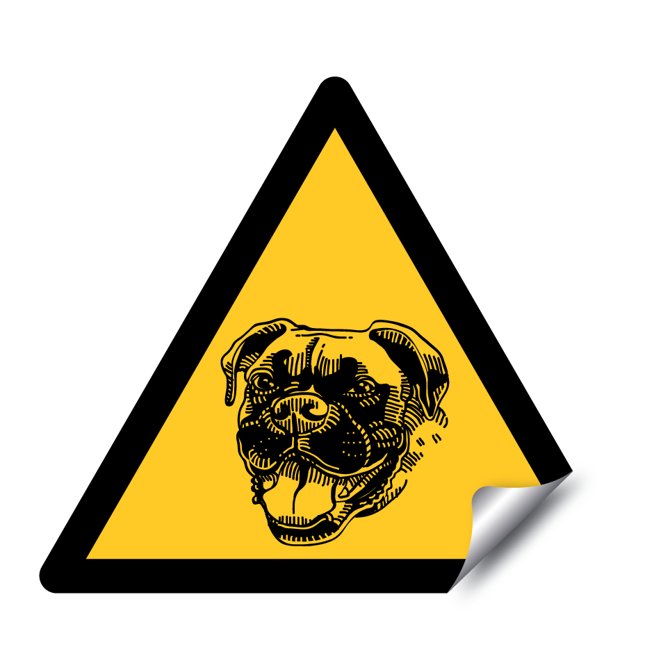 Warnung Boxerhund