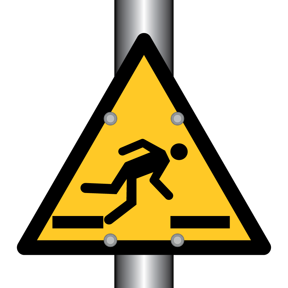Attention risque de trébuchement