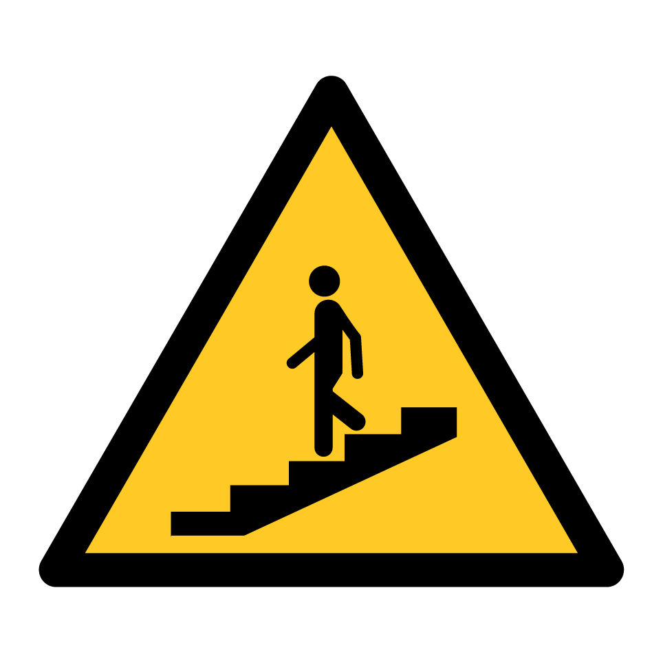 Warnung Treppe