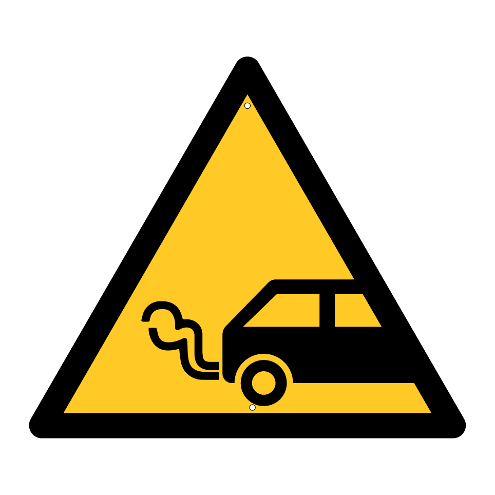 Avertissement gaz d’échappement