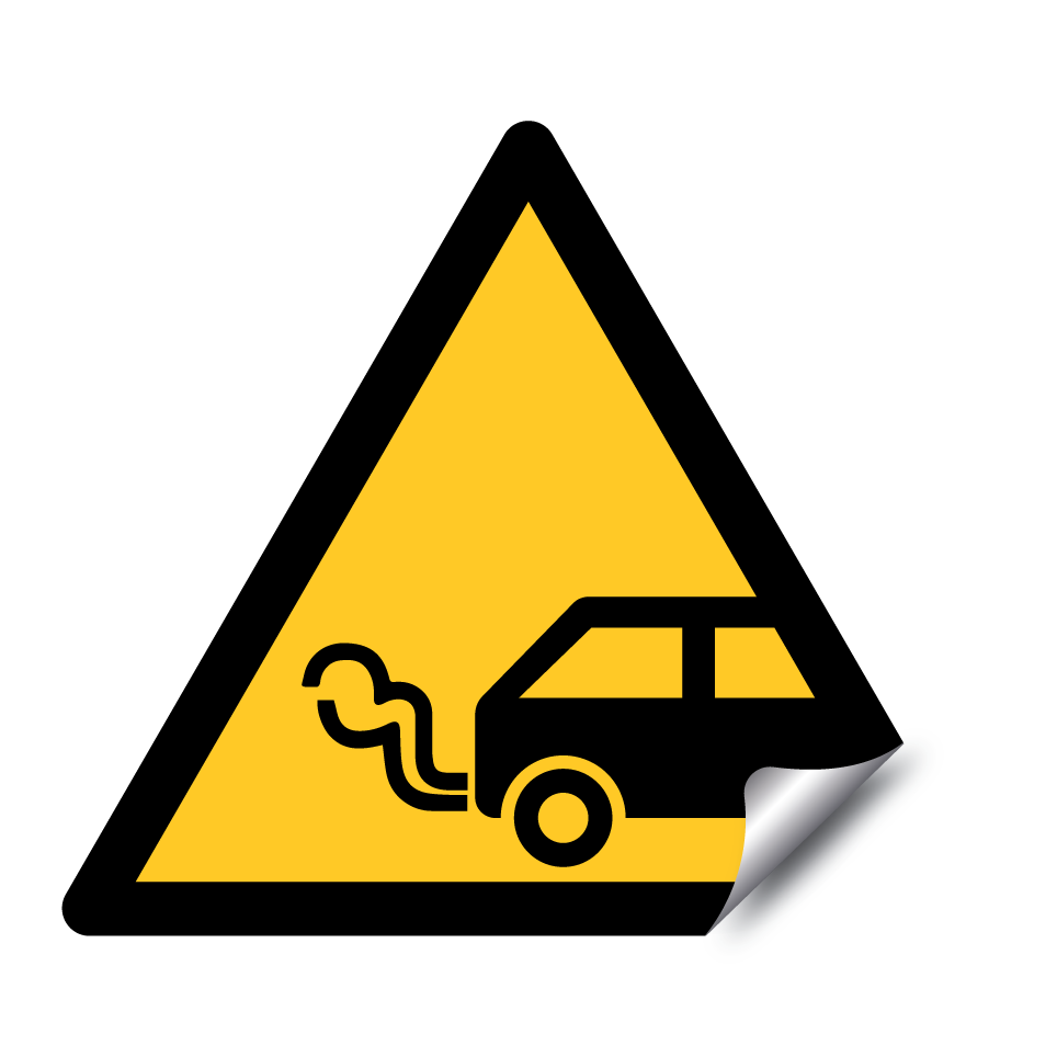 Avertissement gaz d’échappement