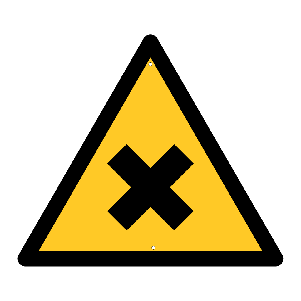Substances nocives/irritantes d’avertissement