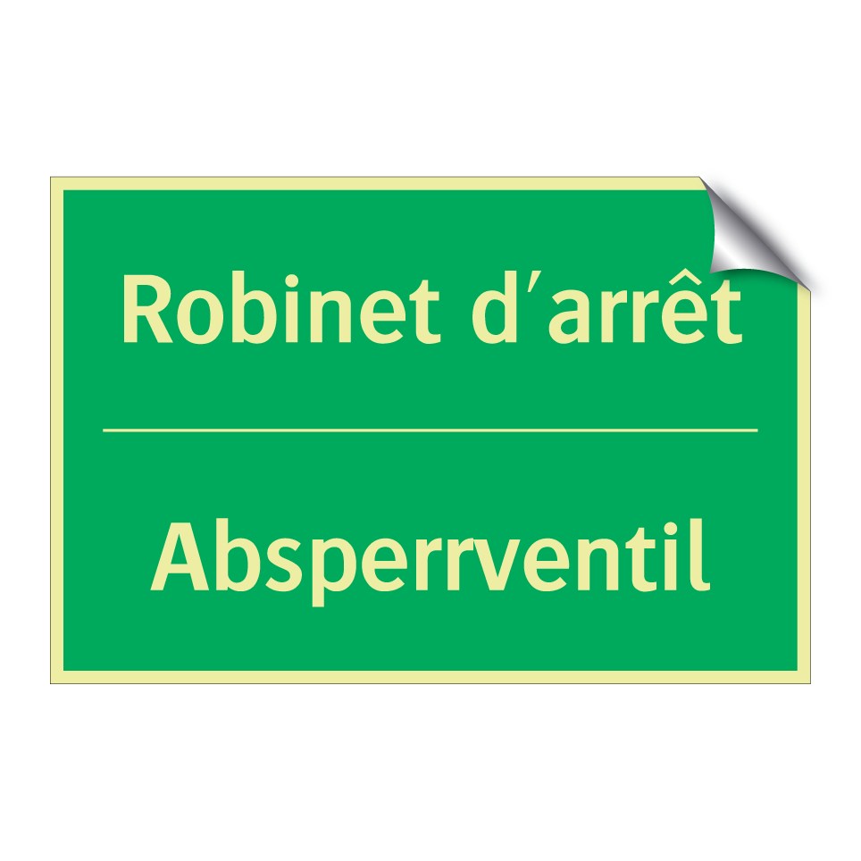 Absperrventil - Robinet d'arrêt