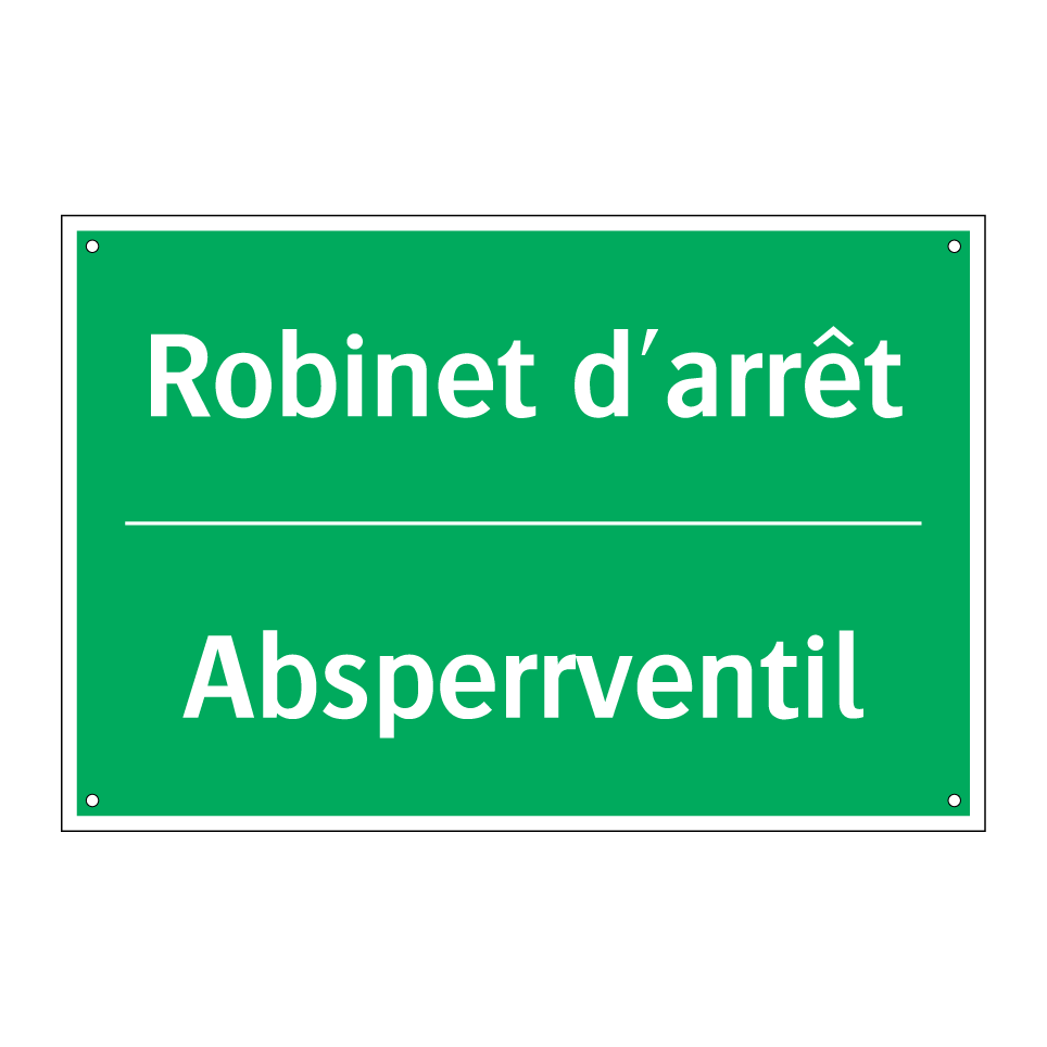 Absperrventil - Robinet d'arrêt