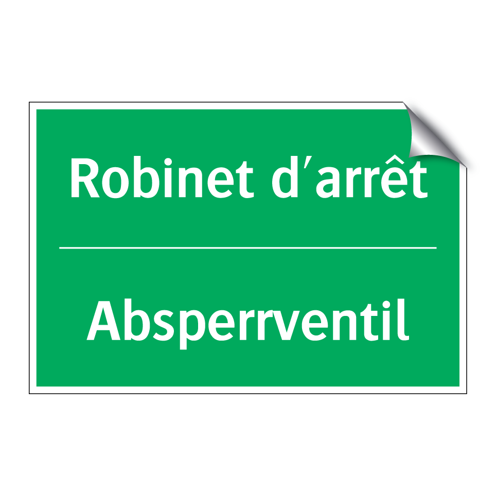 Absperrventil - Robinet d'arrêt