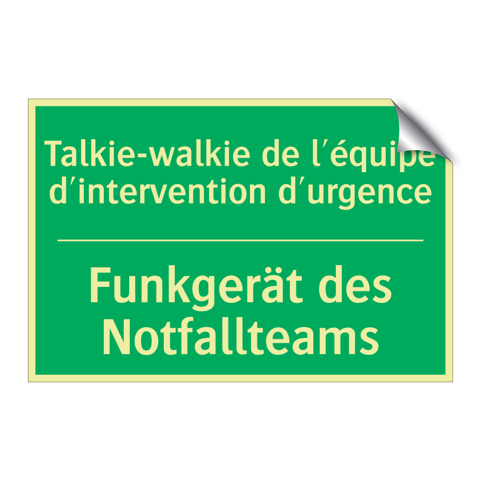 Funkgerät des Notfallteams - Talkie-walkie de l'équipe d'intervention  /.../