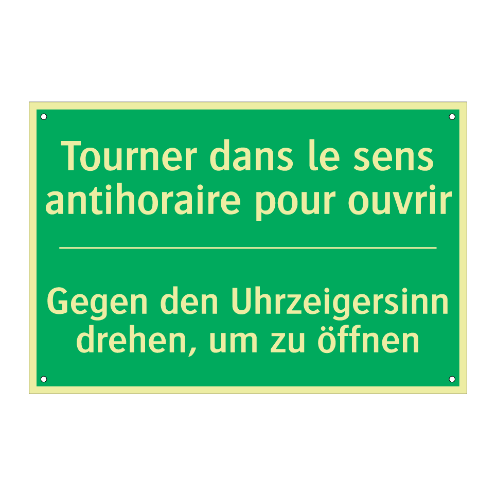 Gegen den Uhrzeigersinn drehen,  /.../ - Tourner dans le sens antihoraire  /.../