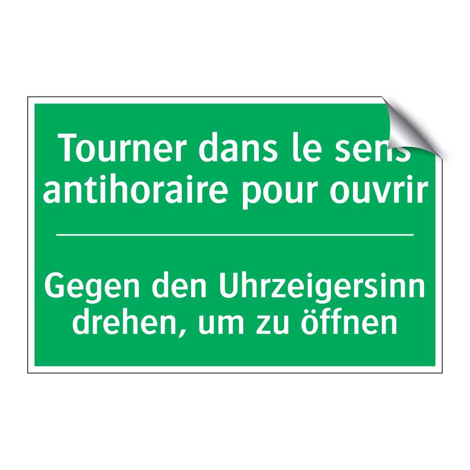 Gegen den Uhrzeigersinn drehen,  /.../ - Tourner dans le sens antihoraire  /.../
