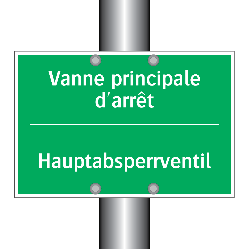Hauptabsperrventil - Vanne principale d'arrêt
