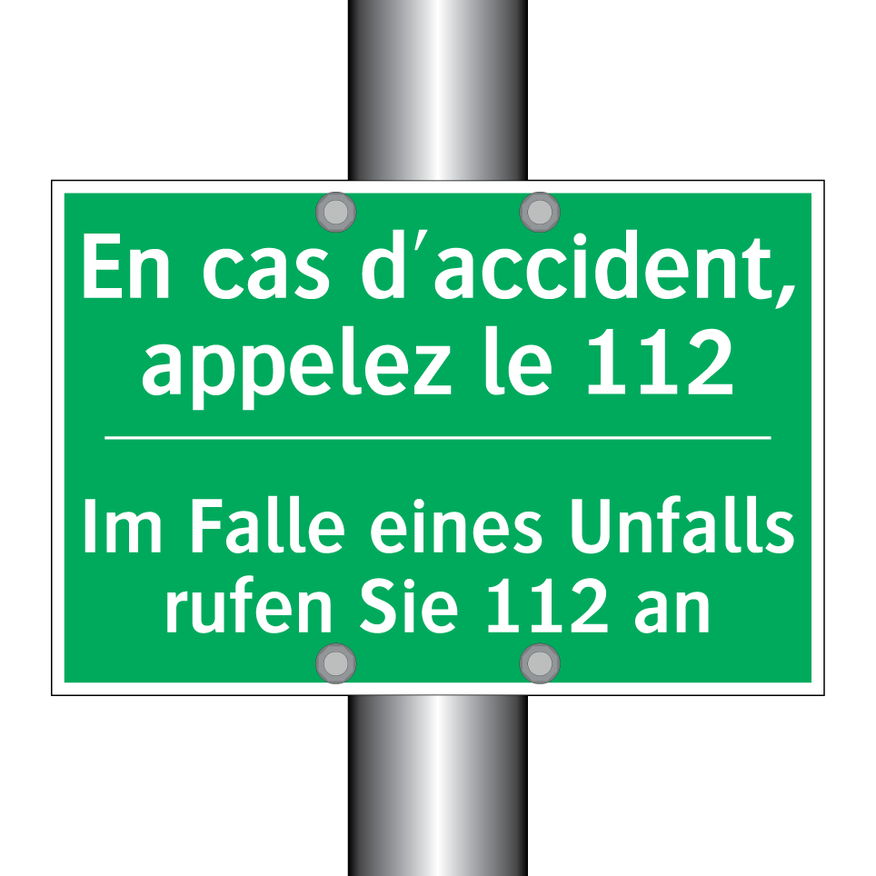 Im Falle eines Unfalls rufen Sie  /.../ - En cas d'accident, appelez le  /.../