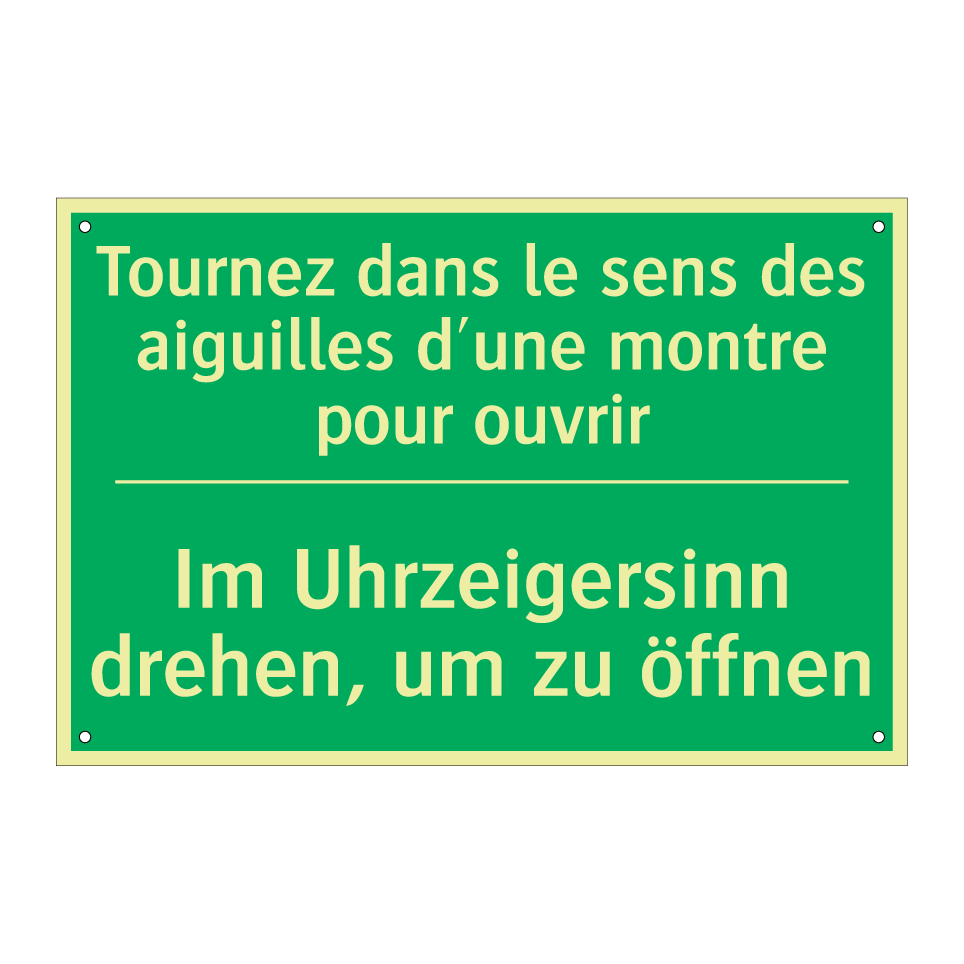Im Uhrzeigersinn drehen, um zu  /.../ - Tournez dans le sens des aiguilles  /.../
