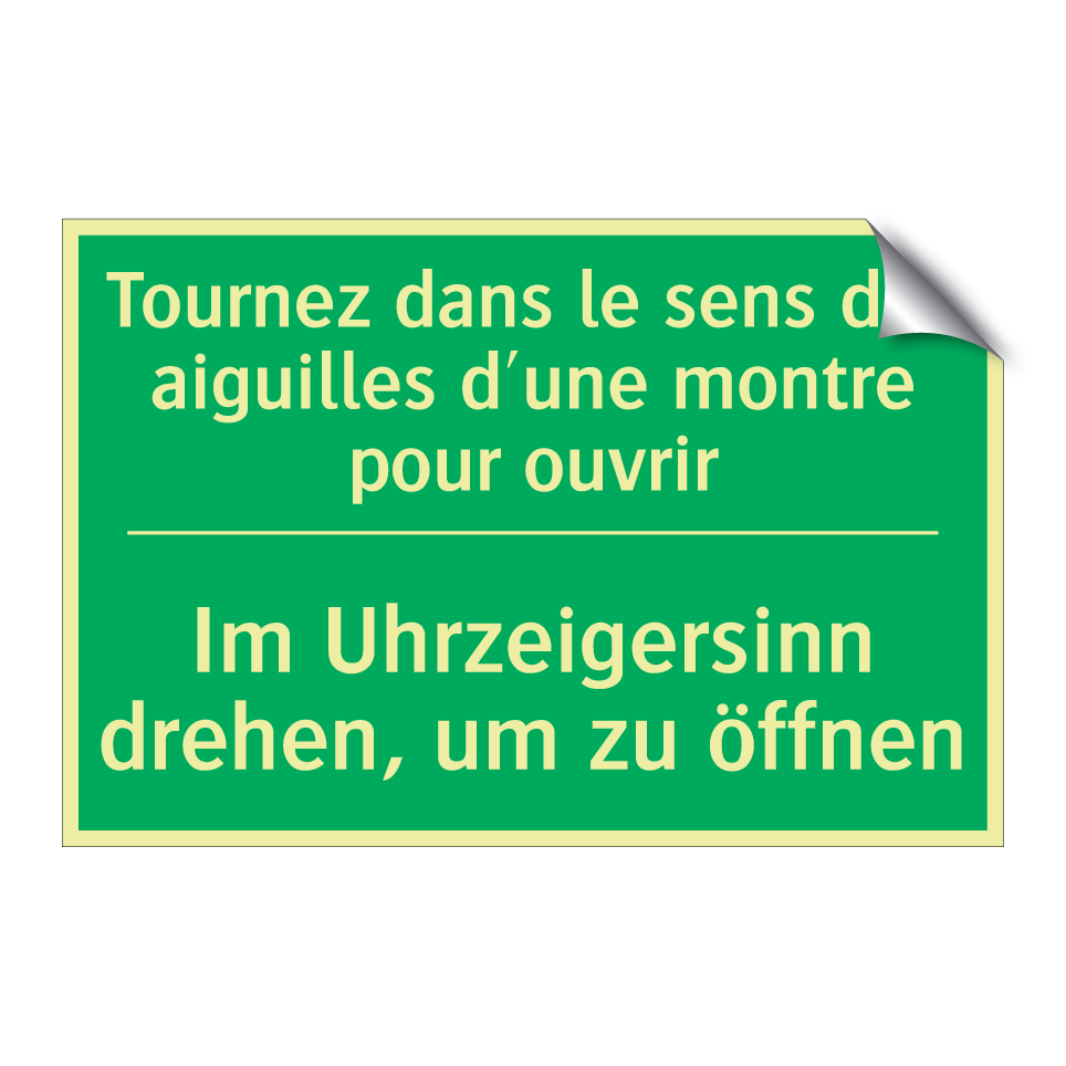 Im Uhrzeigersinn drehen, um zu  /.../ - Tournez dans le sens des aiguilles  /.../