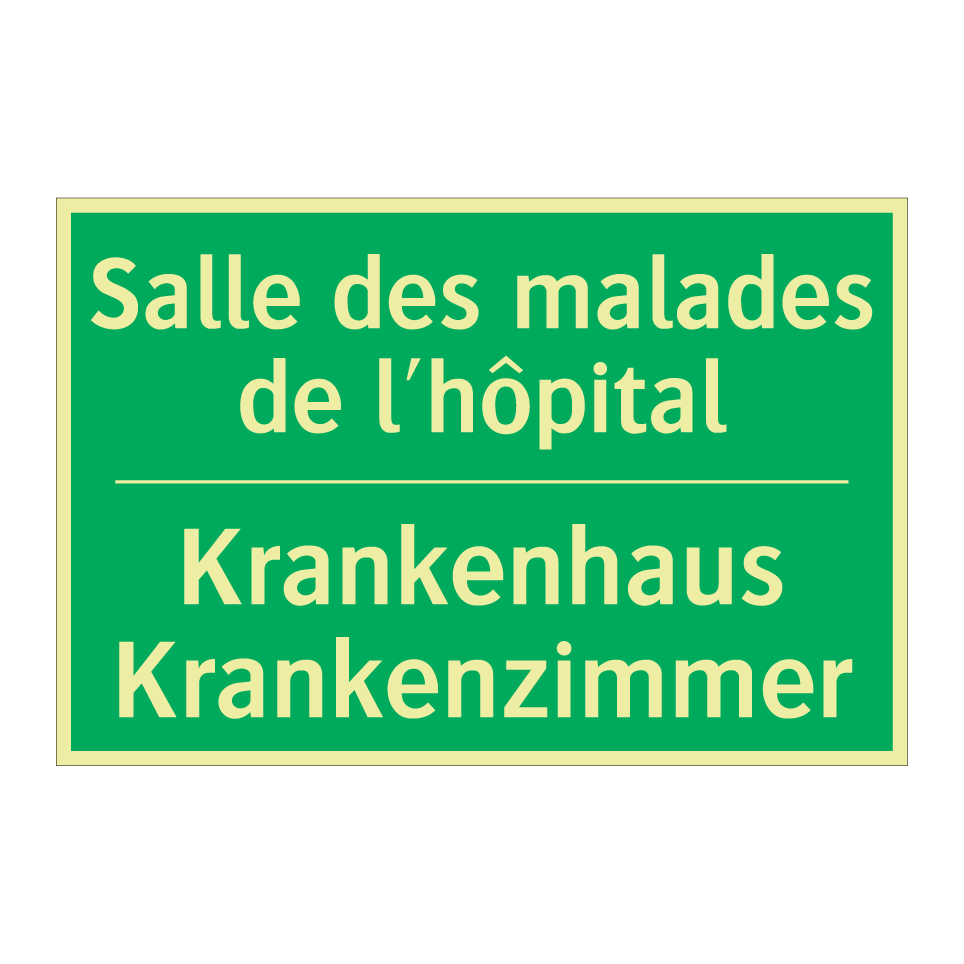 Krankenhaus Krankenzimmer - Salle des malades de l'hôpital