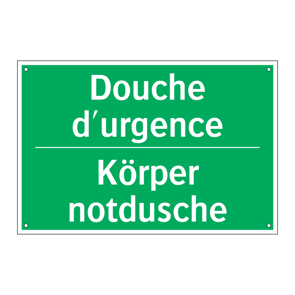 Körper notdusche - Douche d'urgence
