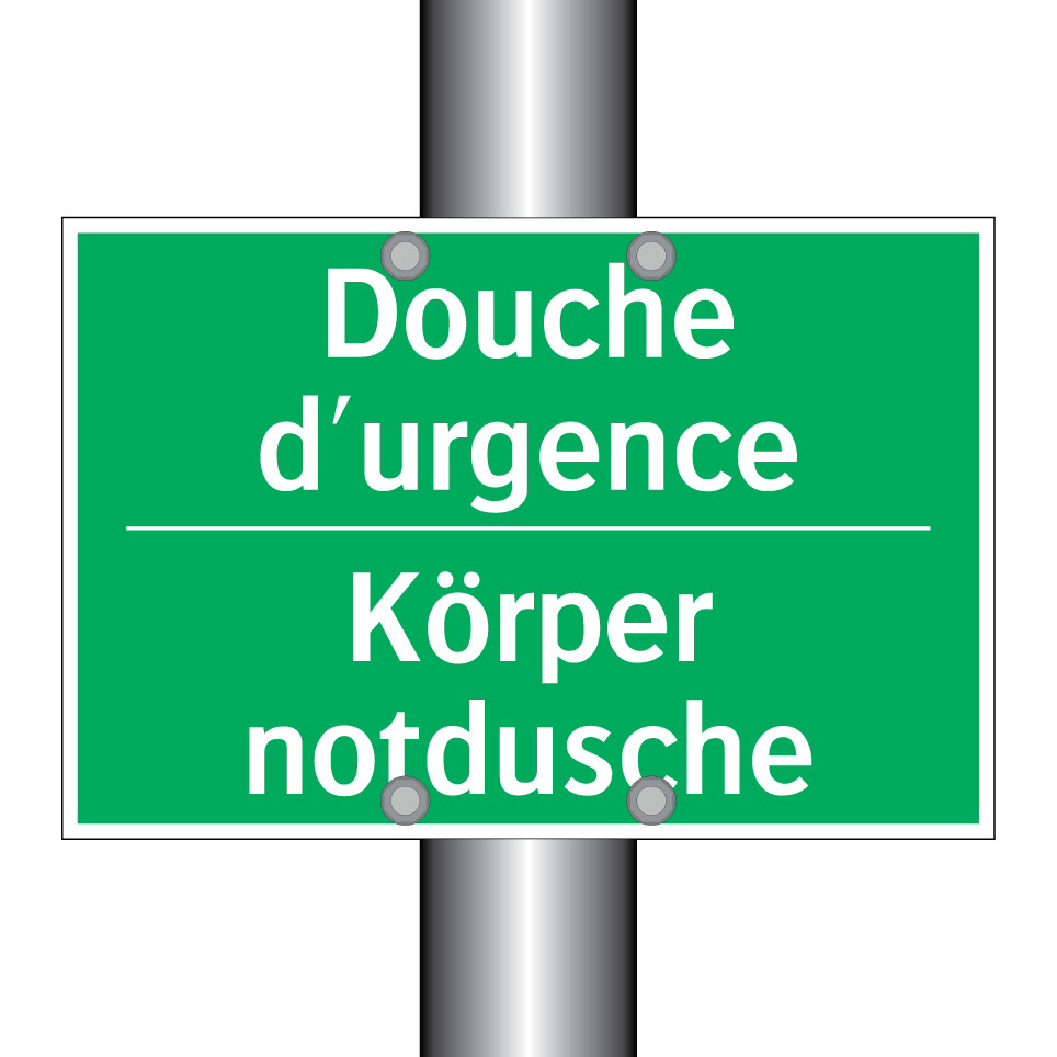 Körper notdusche - Douche d'urgence