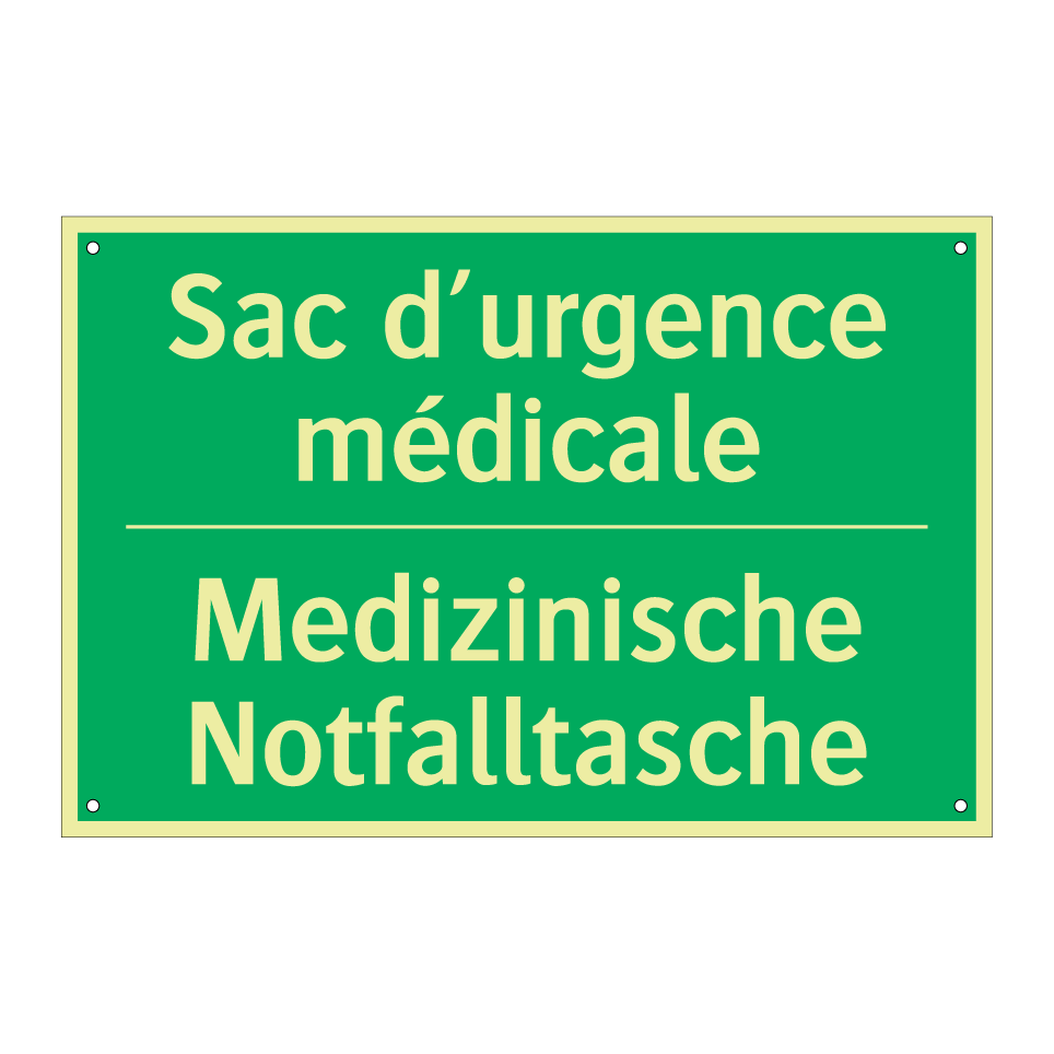 Medizinische Notfalltasche - Sac d’urgence médicale