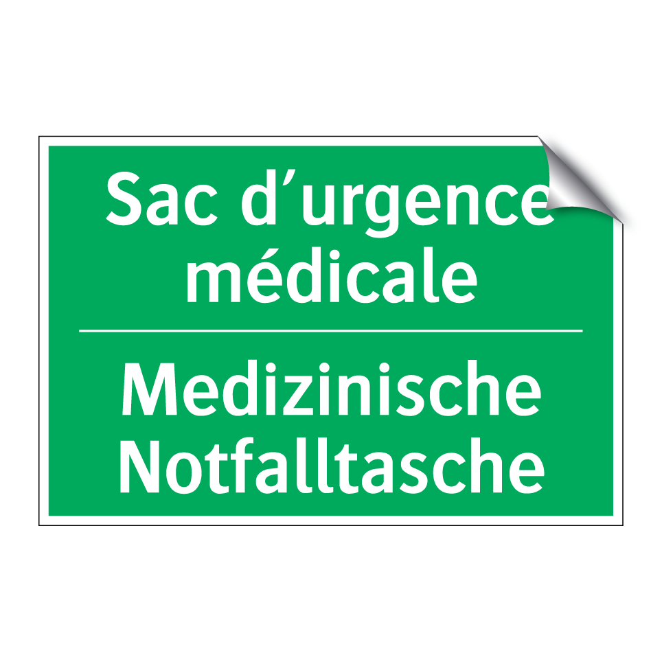 Medizinische Notfalltasche - Sac d’urgence médicale