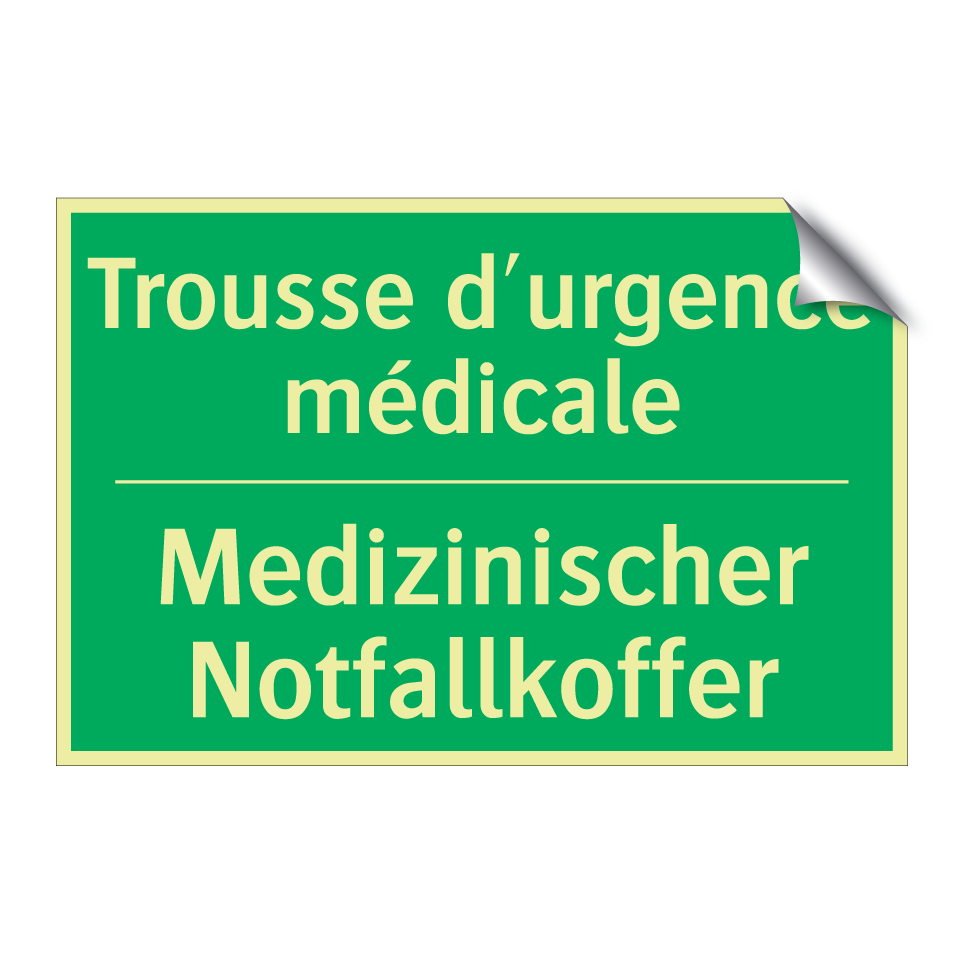 Medizinischer Notfallkoffer - Trousse d'urgence médicale