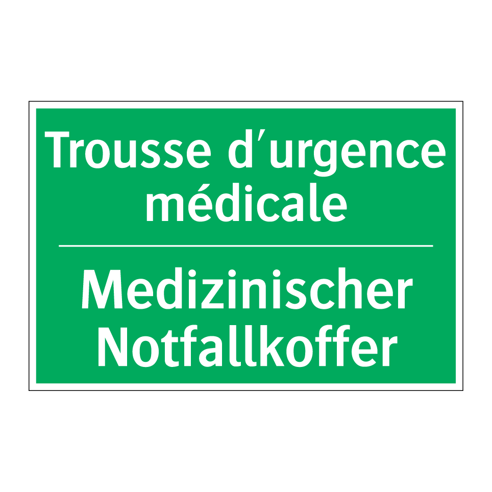 Medizinischer Notfallkoffer - Trousse d'urgence médicale