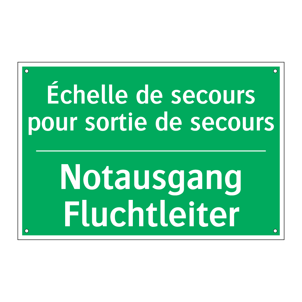 Notausgang Fluchtleiter - Échelle de secours pour sortie  /.../