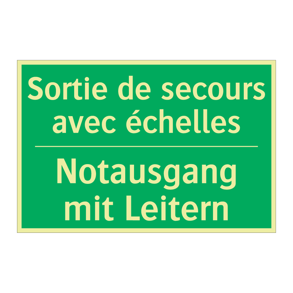 Notausgang mit Leitern - Sortie de secours avec échelles /.../