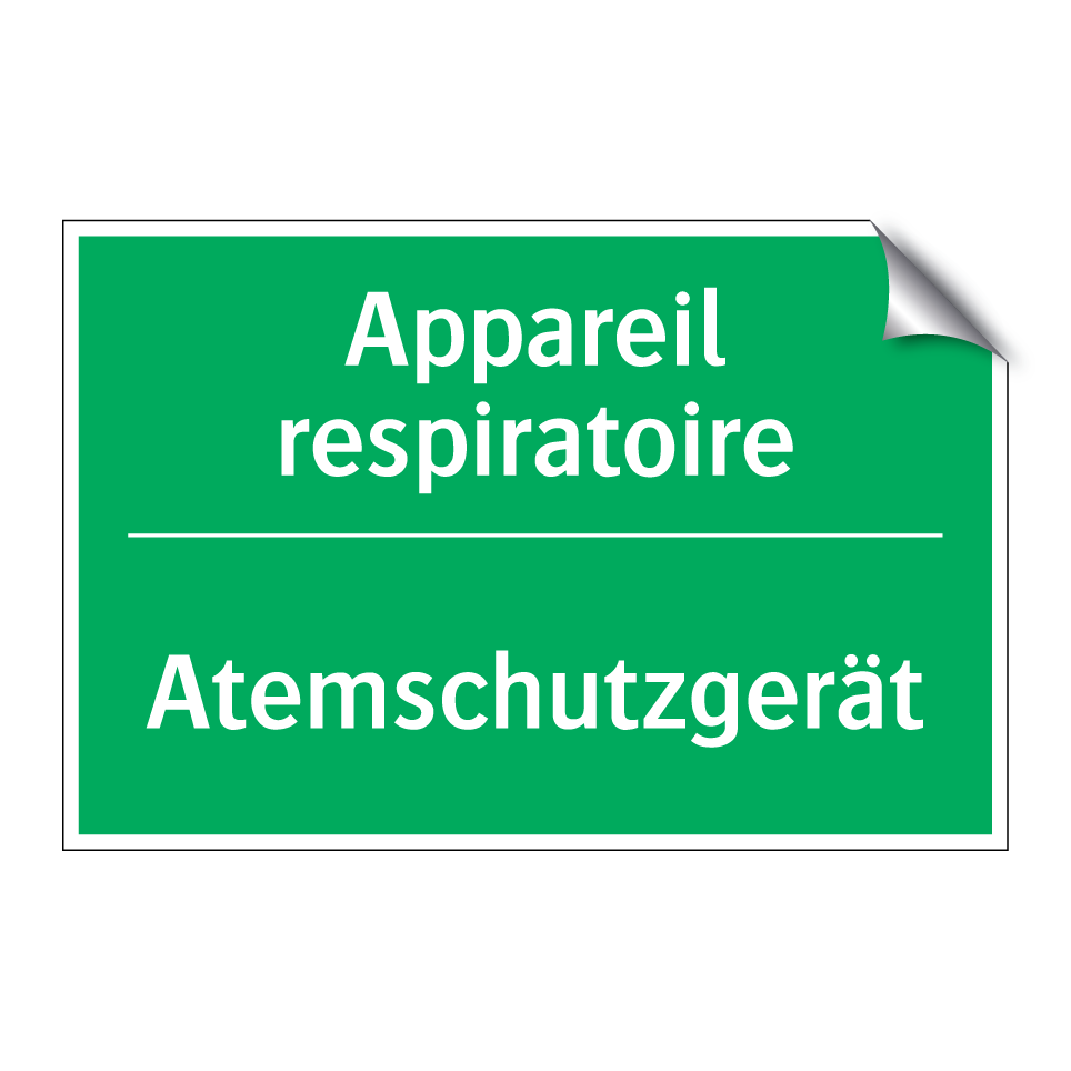 Atemschutzgerät - Appareil respiratoire