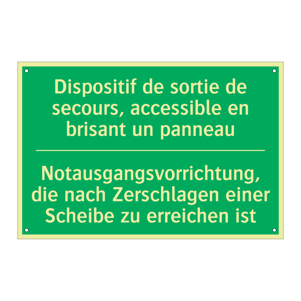 Notausgangsvorrichtung, die nach  /.../ - Dispositif de sortie de secours,  /.../
