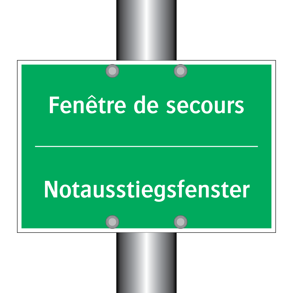 Notausstiegsfenster - Fenêtre de secours