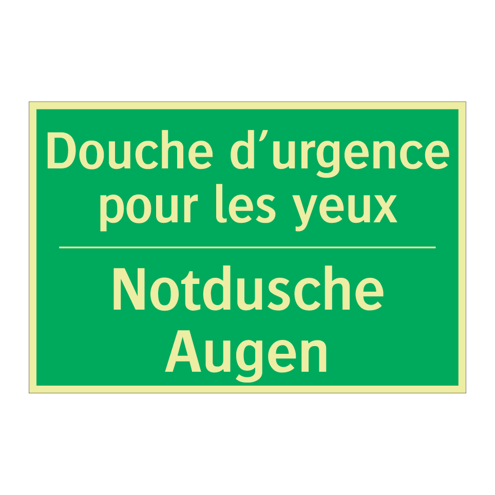 Notdusche Augen - Douche d’urgence pour les yeux