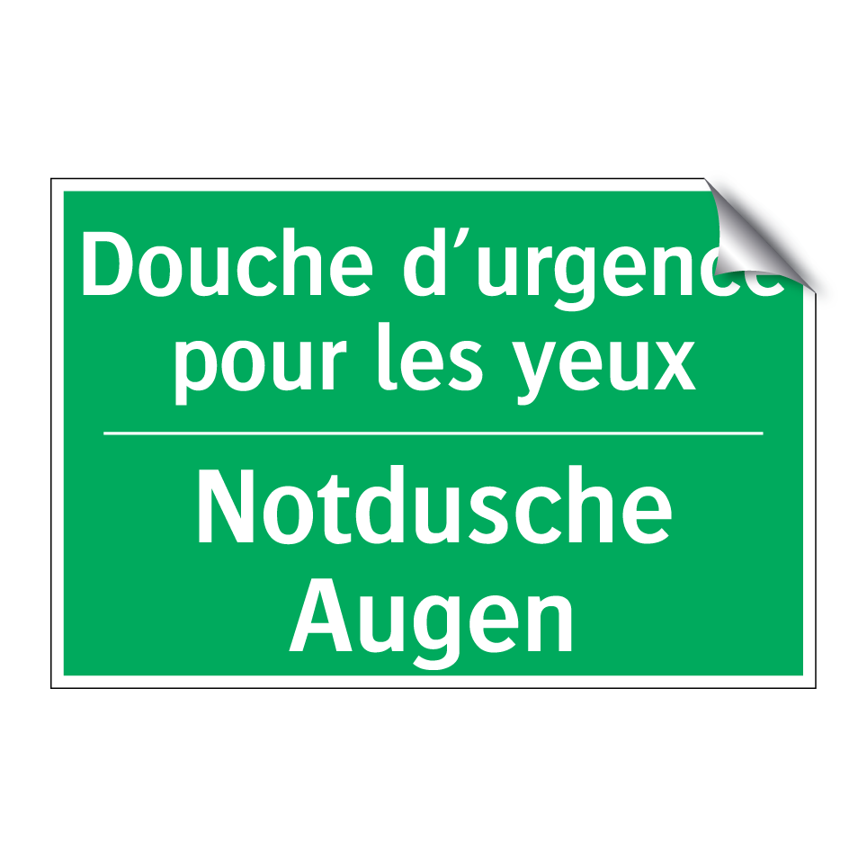 Notdusche Augen - Douche d’urgence pour les yeux