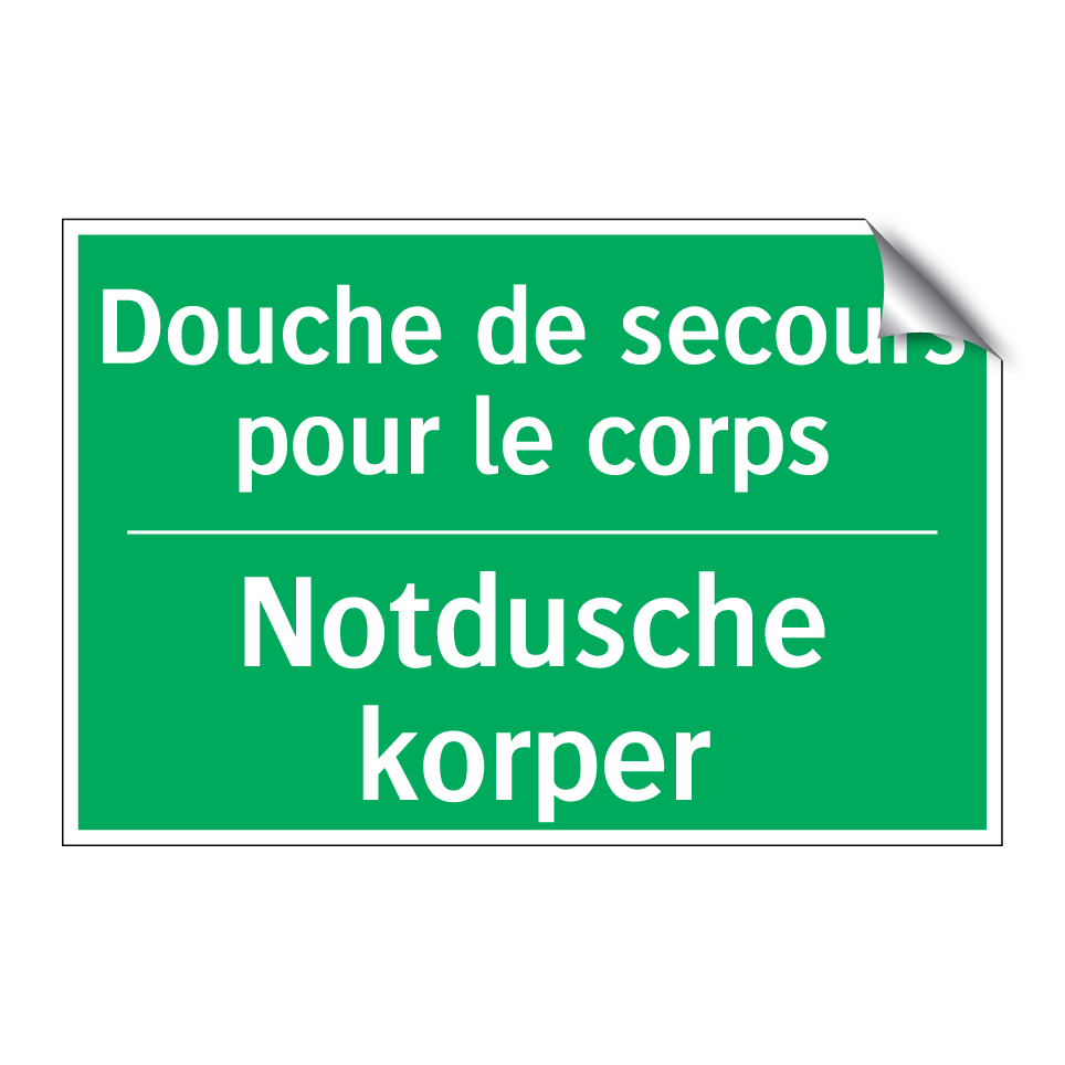 Notdusche korper - Douche de secours pour le corps /.../