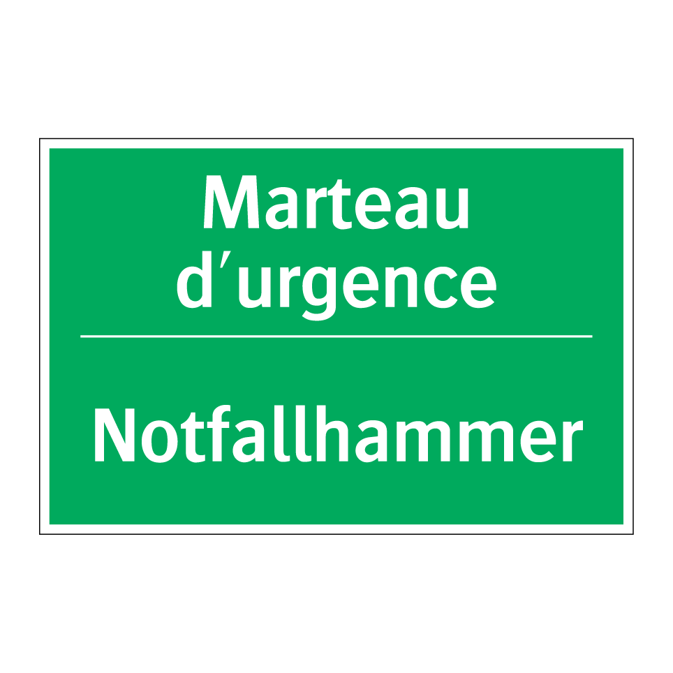 Notfallhammer - Marteau d'urgence