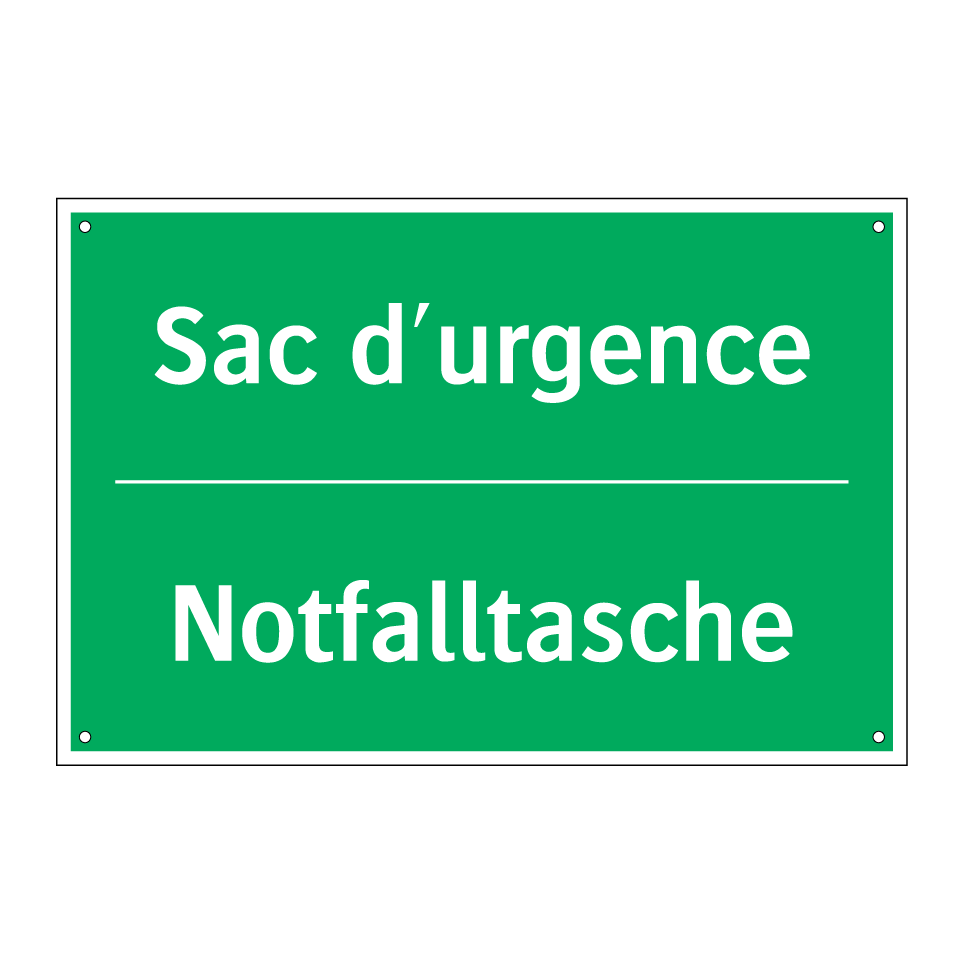 Notfalltasche - Sac d'urgence