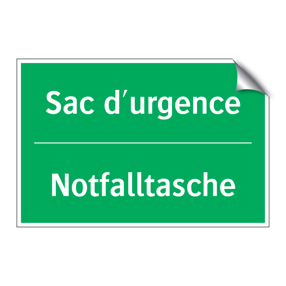 Notfalltasche - Sac d'urgence