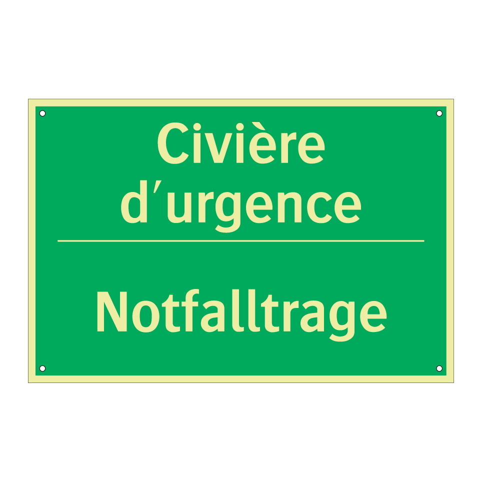 Notfalltrage - Civière d'urgence