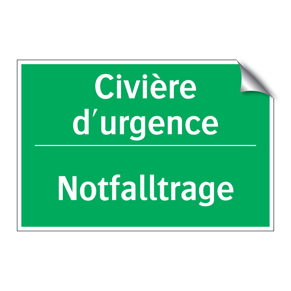 Notfalltrage - Civière d'urgence