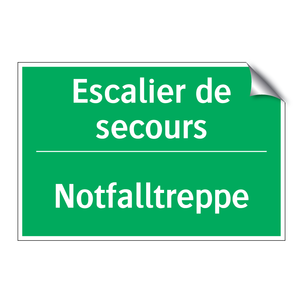 Notfalltreppe - Escalier de secours
