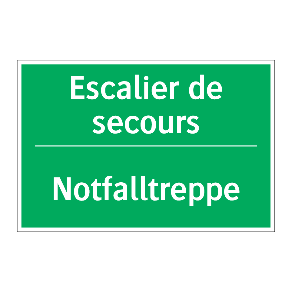 Notfalltreppe - Escalier de secours