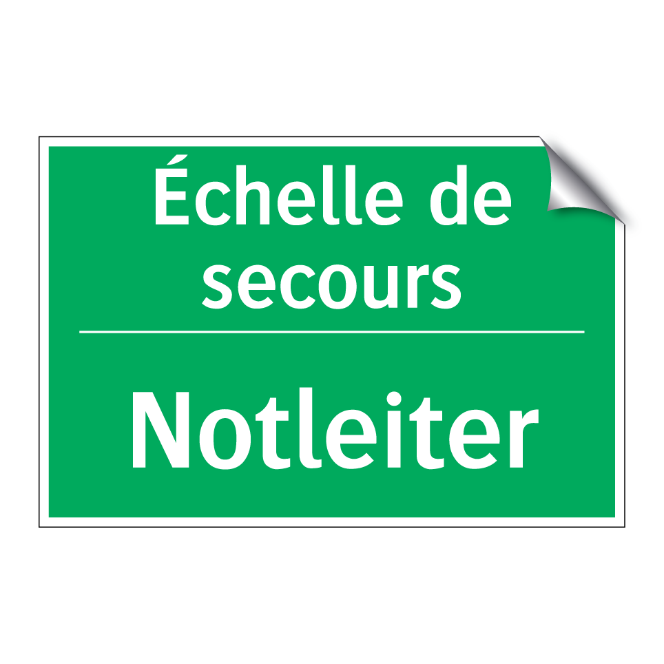Notleiter - Échelle de secours