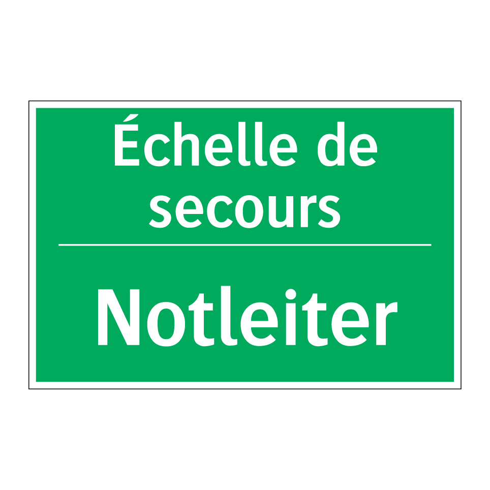 Notleiter - Échelle de secours