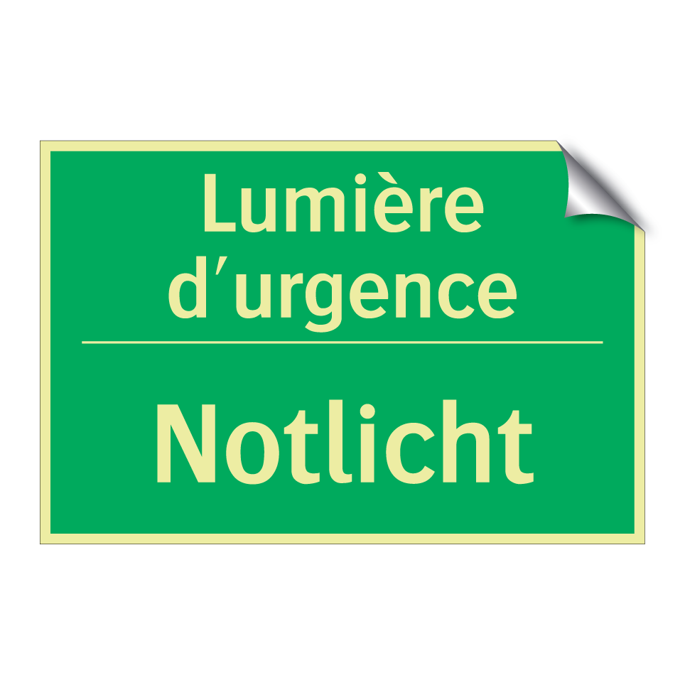 Notlicht - Lumière d'urgence