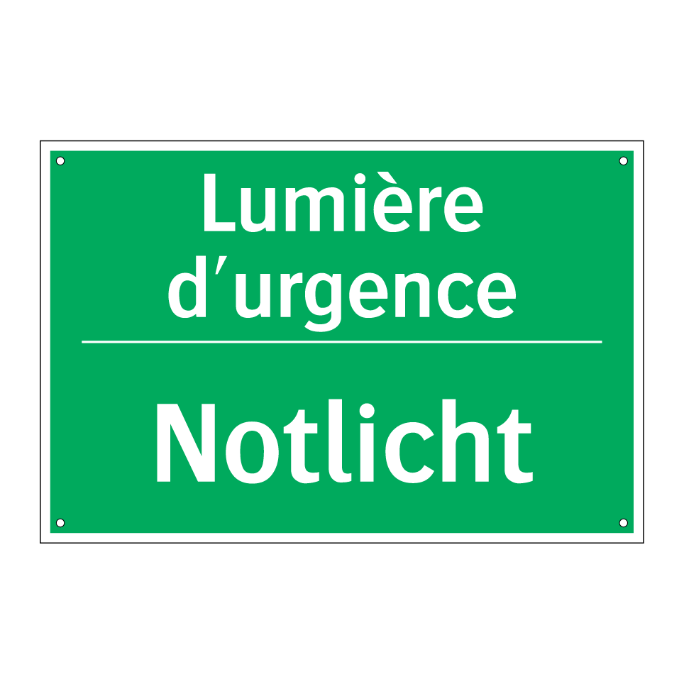 Notlicht - Lumière d'urgence