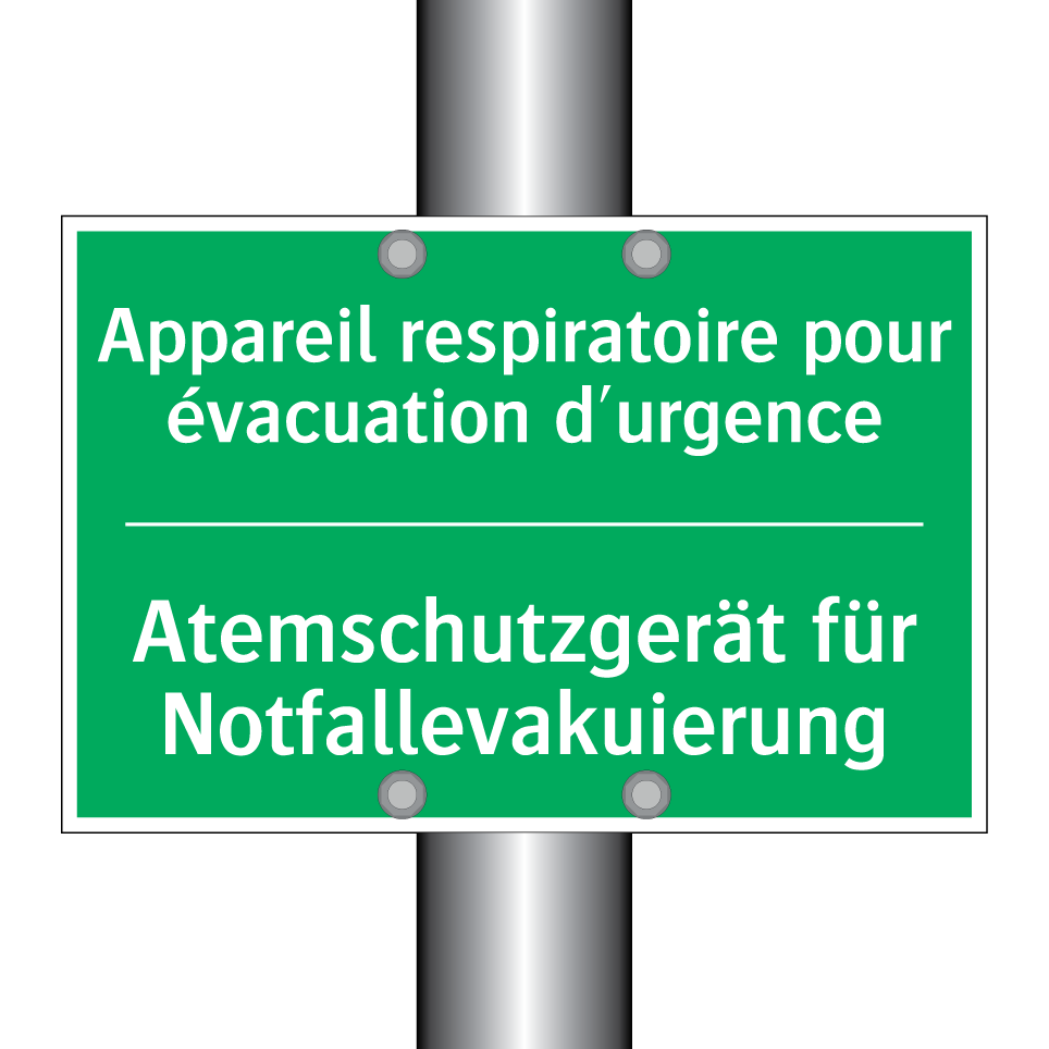 Atemschutzgerät für Notfallevakuierung /.../ - Appareil respiratoire pour évacuation  /.../