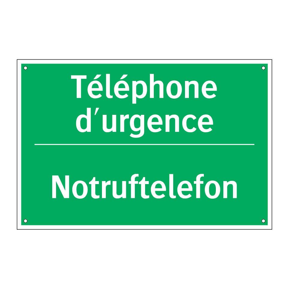 Notruftelefon - Téléphone d'urgence