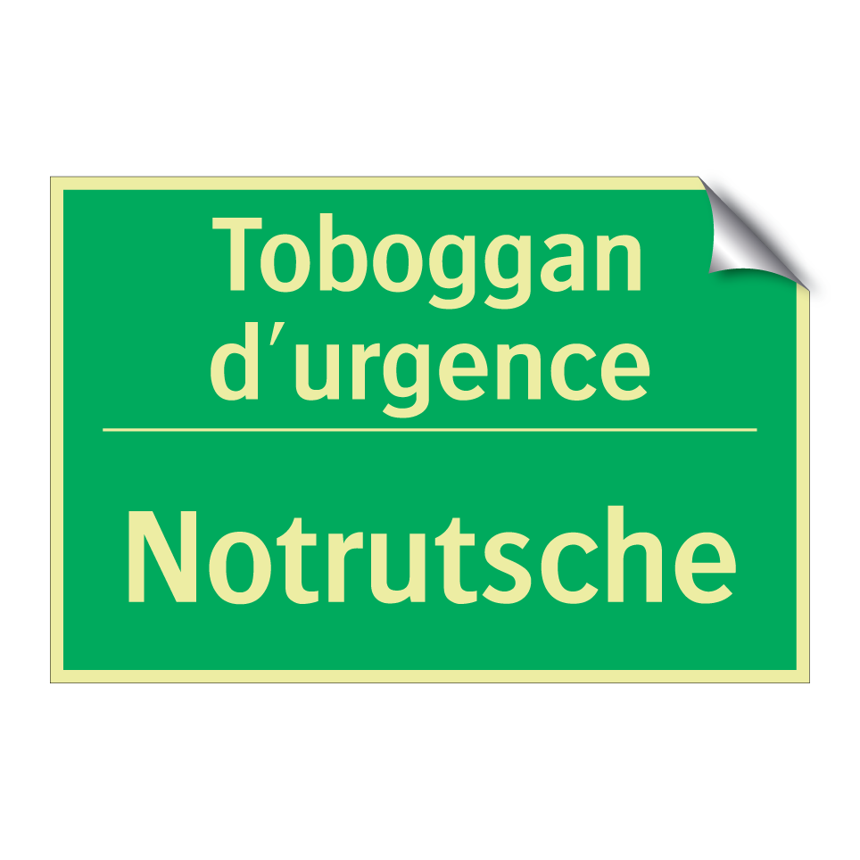 Notrutsche - Toboggan d'urgence