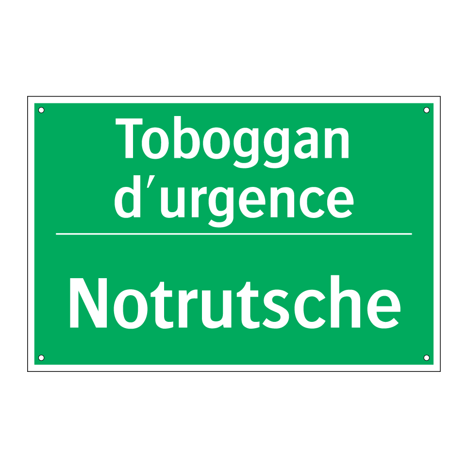 Notrutsche - Toboggan d'urgence