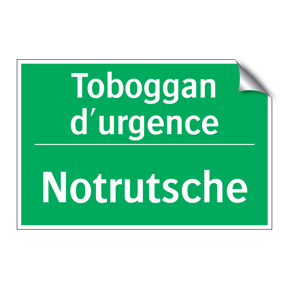 Notrutsche - Toboggan d'urgence