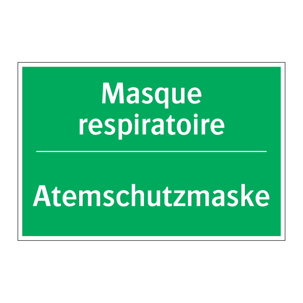 Atemschutzmaske - Masque respiratoire